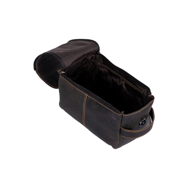 Leather Travel Wash Bag
