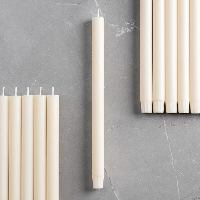 12" Ivory Prime Palm Wax Taper Candle