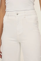 ICN- Cropped Wide Leg Jeans - Optic