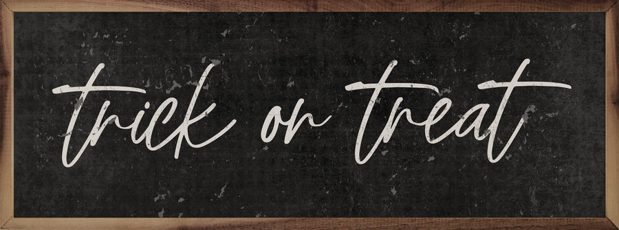 Trick or Treat - Black 12x4