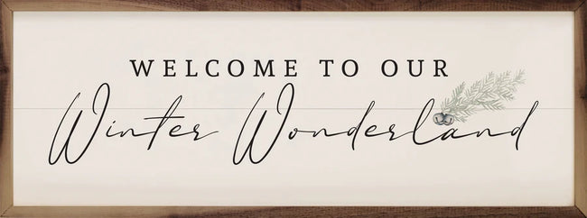 Winter Wonderland Greenery - White 12x4