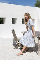 Cassie Blue Stripe Dress