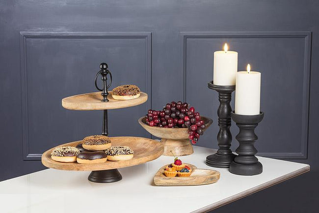 Oval 2-Tier Plate