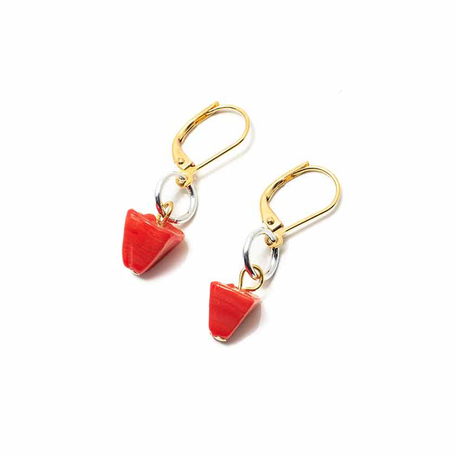 Boba Earrings Red