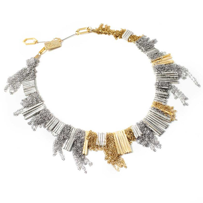 Ziroi Silvery & Gold Necklace