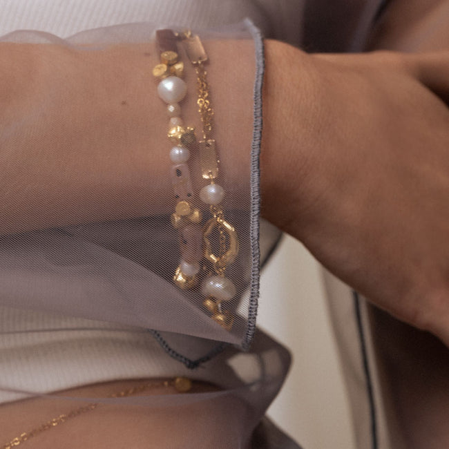 Larisa Silvery & Gold Bracelet