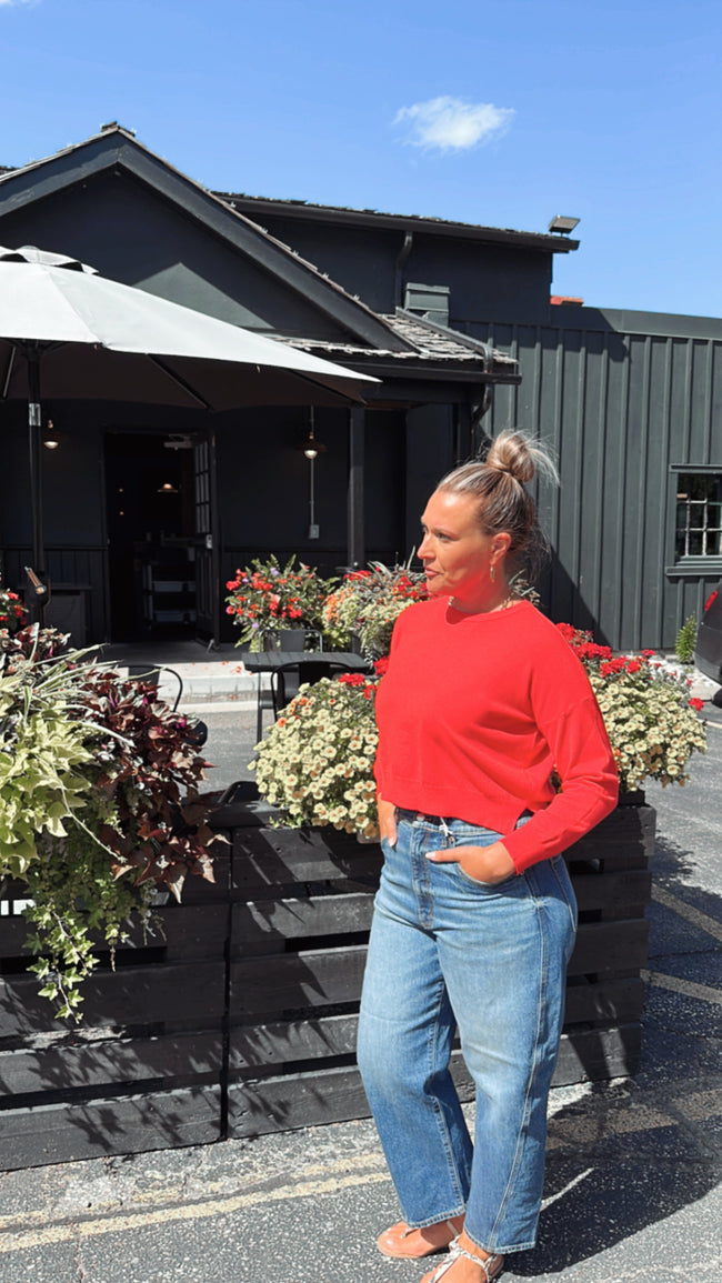 Polly Sweater Red
