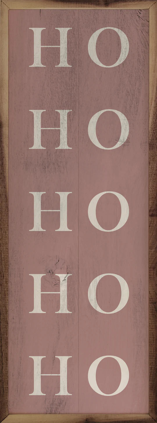 HO HO HO Repeat - Pink 4x12