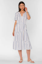Cassie Blue Stripe Dress