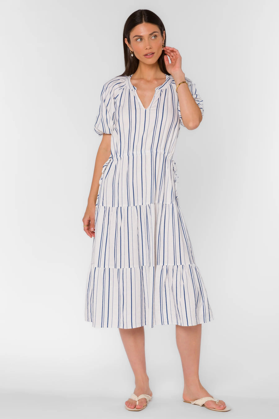 Cassie Blue Stripe Dress