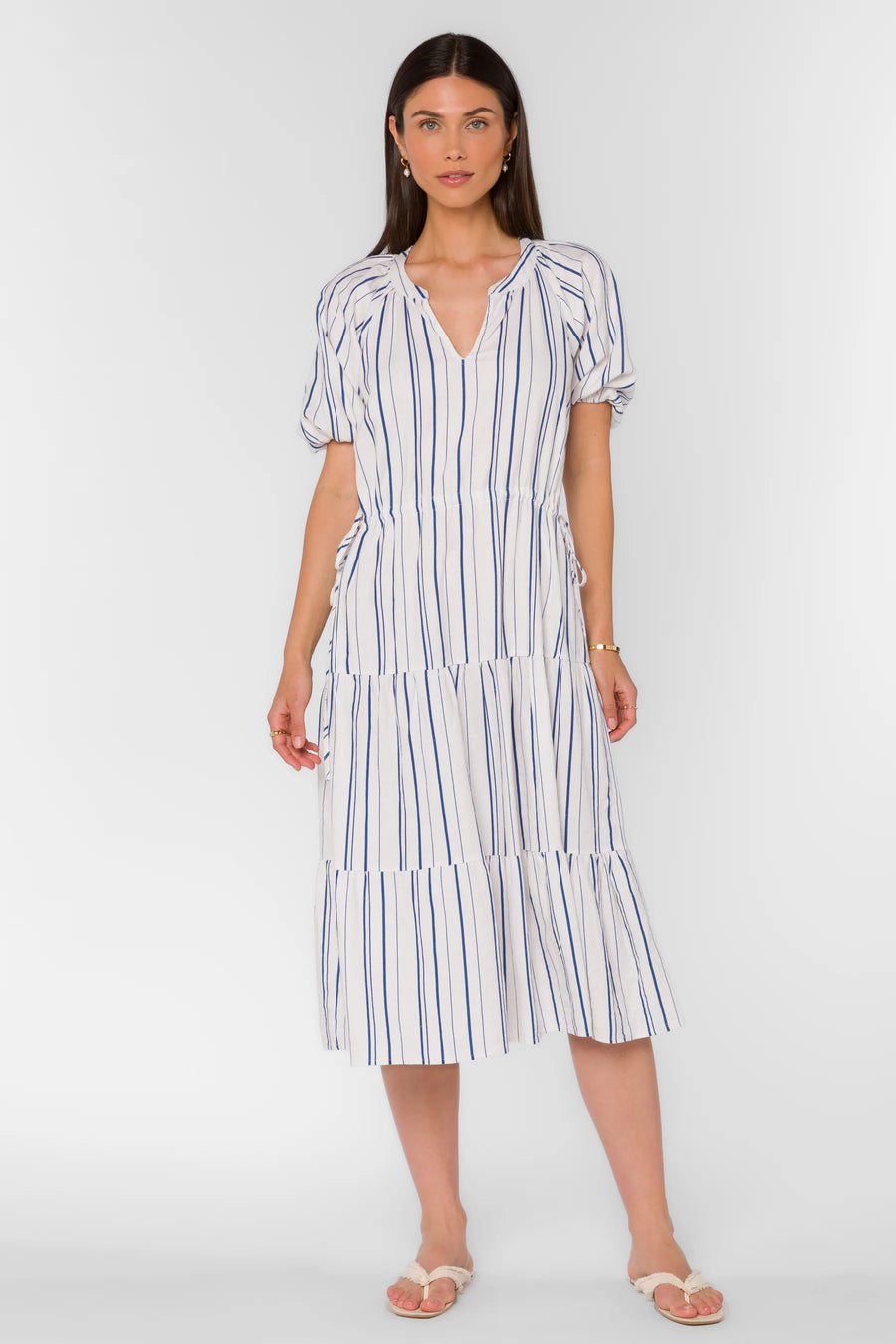 Cassie Blue Stripe Dress