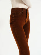 Smarty Pants High Rise Slim Straight - Cognac