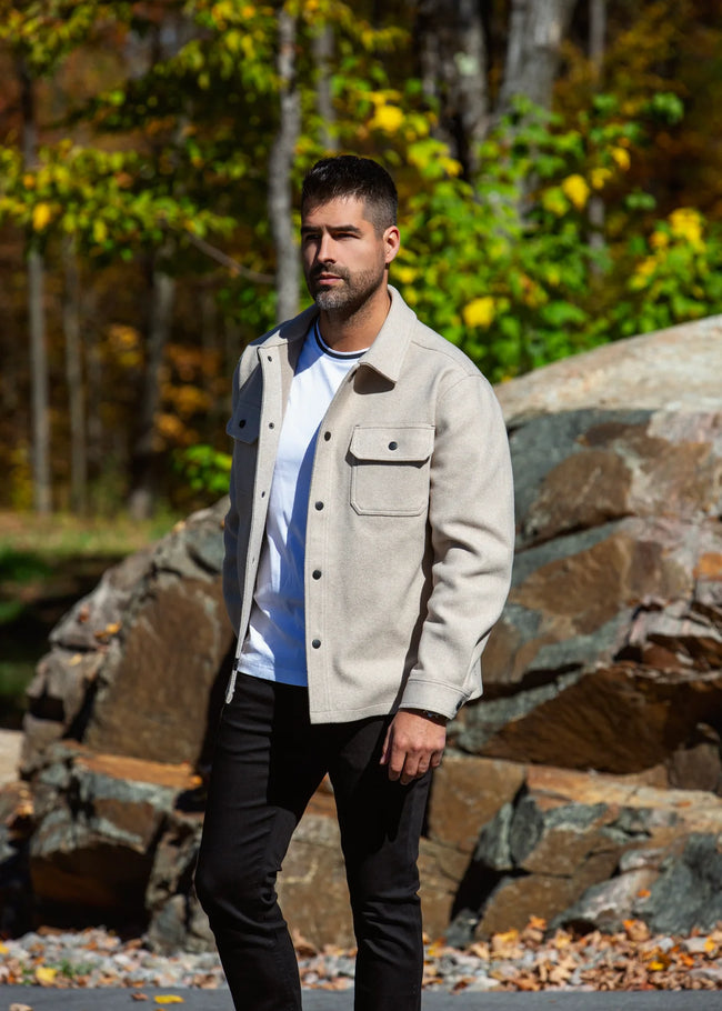 Danali Light Beige Overshirt