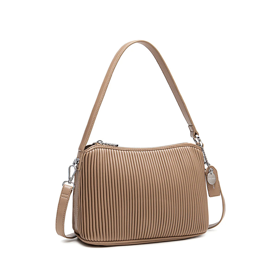 Ella Shoulder Bag Large - Latte