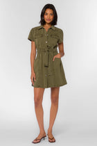 Fonda Army Green Dress