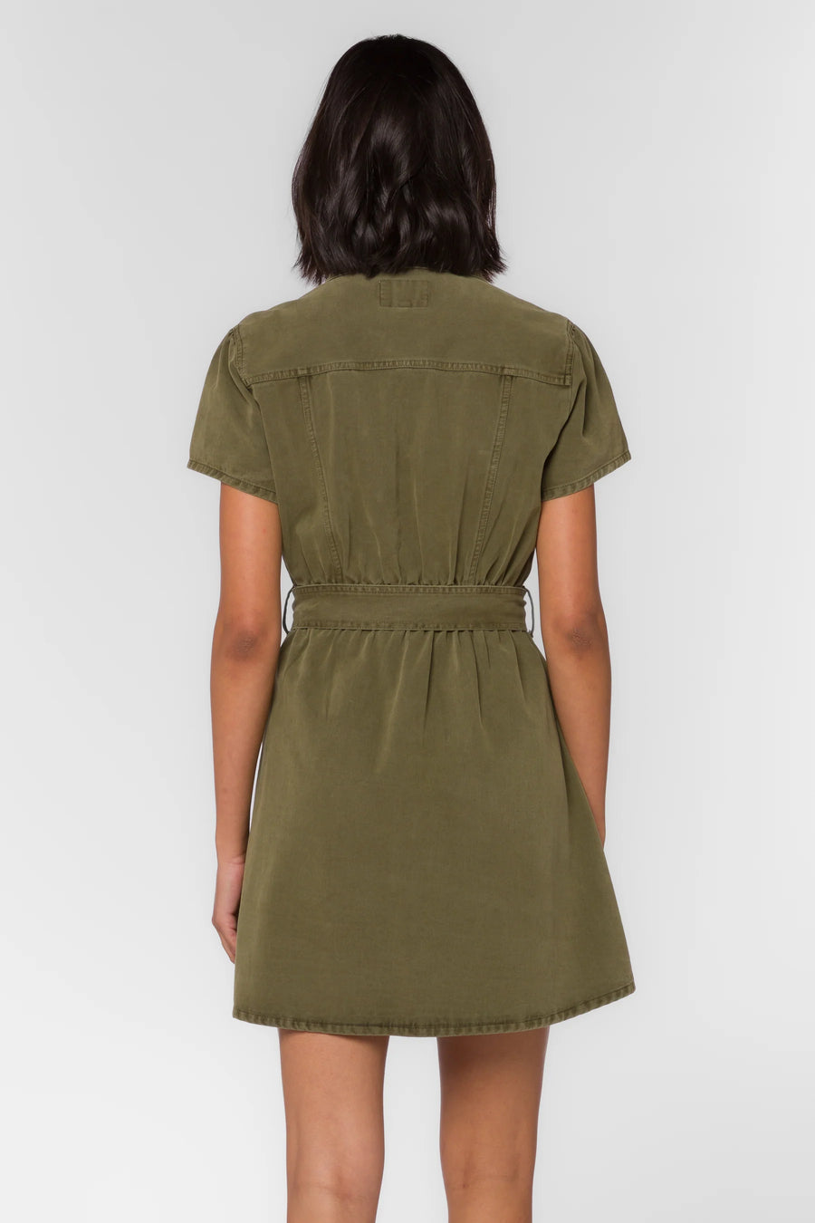 Fonda Army Green Dress