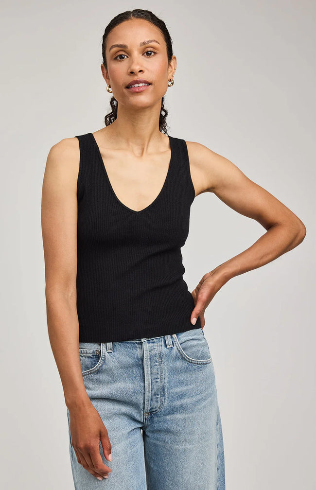 Gina Knit Tank Black