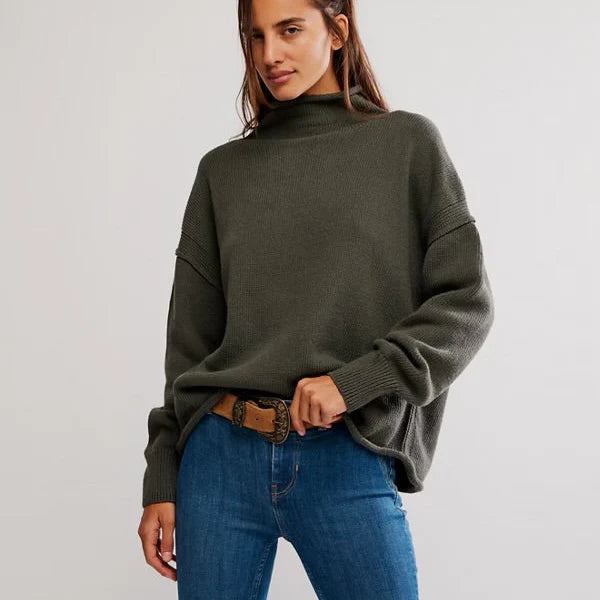 Torres Roll Neck Sweater - Army