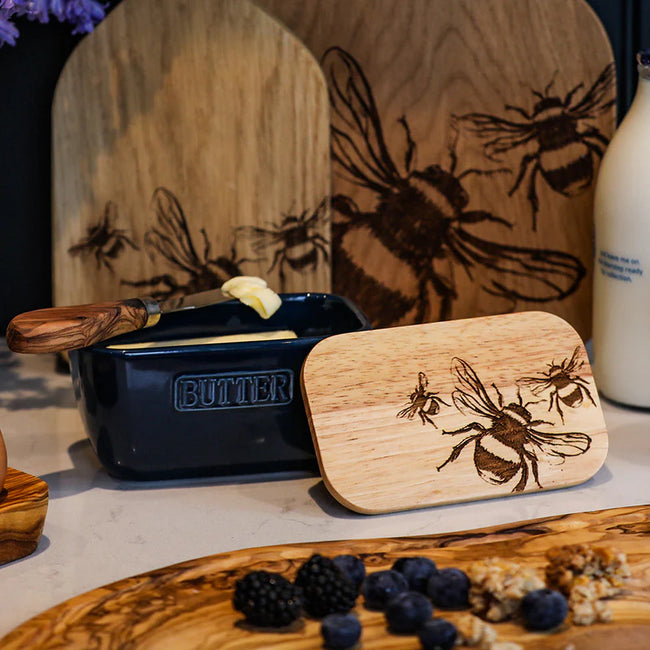 Blue Butter Dish
