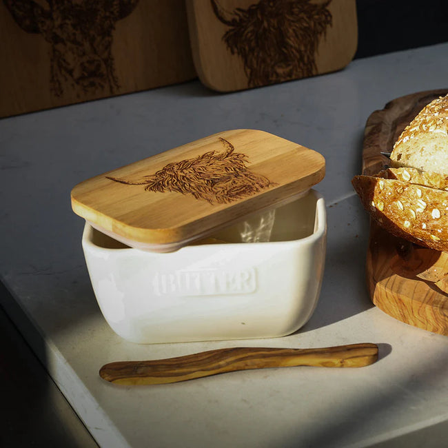 White Butter Dish