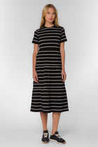 Rapunzel Black Striped Dress