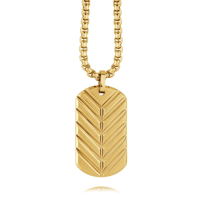 Chevron Dog Tag Pendant