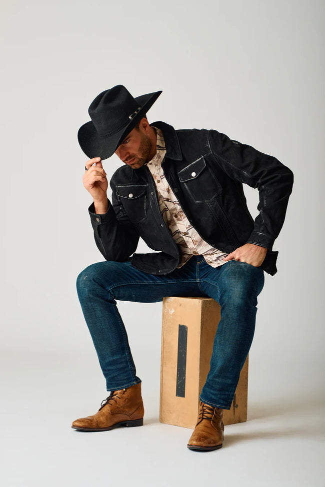 Sedro UF Black Leather Jacket