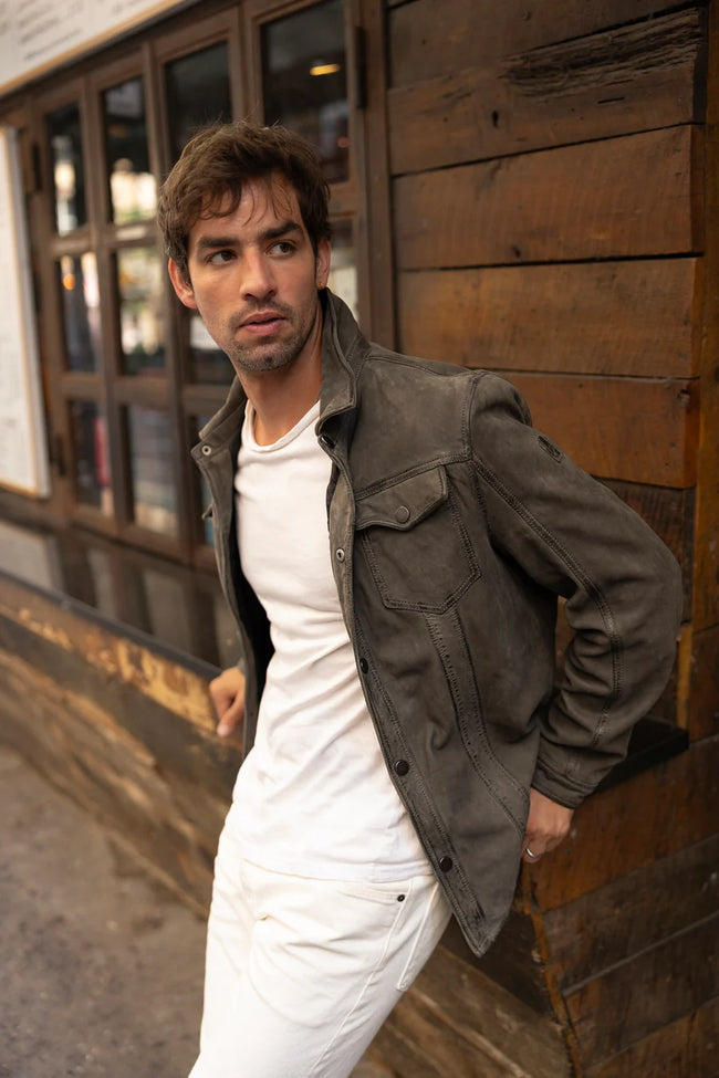 Sedro UF Khaki Leather Jacket