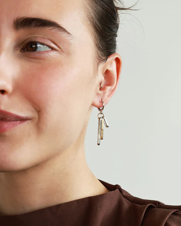 Flamma Two-Tone Earrings