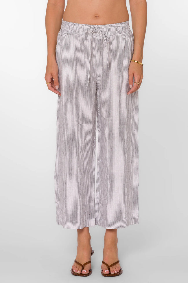 Wendy Black Stripe Pants