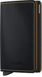 Secrid Slimwallet Matte Black & Ochre