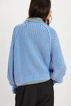 Frankie Cable Knit Sweater - Della Robbia Blue