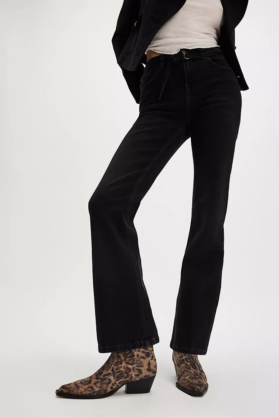 Cat Nap Cowboy Boots Leopard Suede