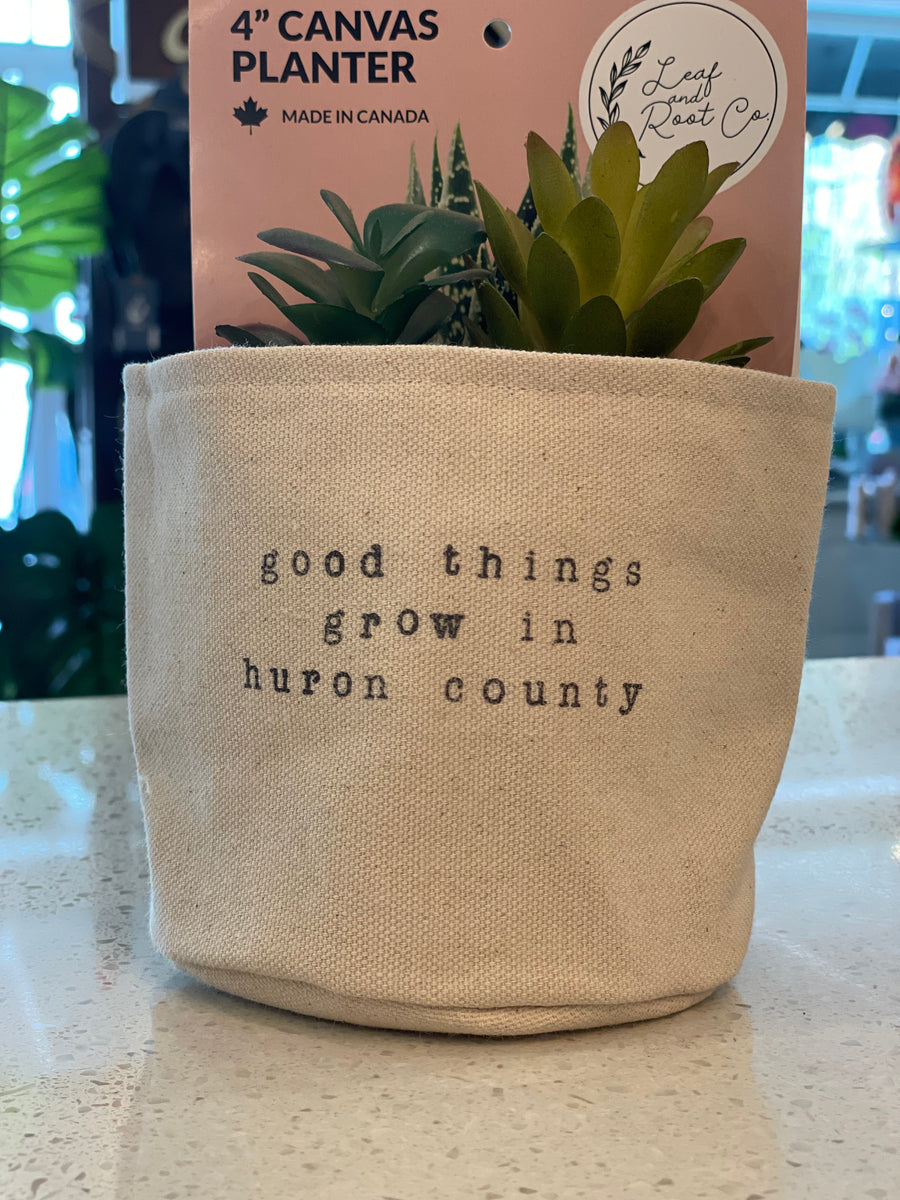 4" Canvas Planter