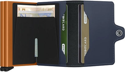 Secrid Twinwallet Matte Night Blue Orange