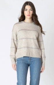 2627028 D Sequin Stripe Sweater