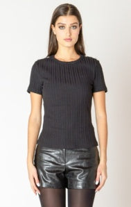 2624031 D Embellished Ribbed Top