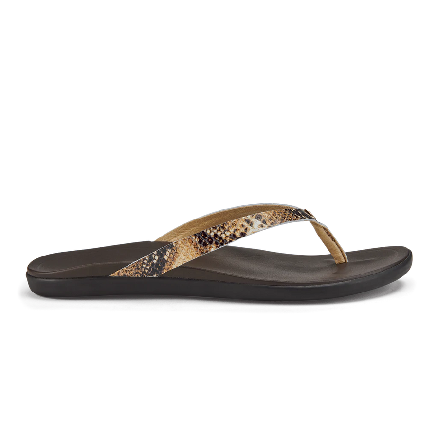 Olukai - Ladies Ho'Opio Leather Tan/Mo'o