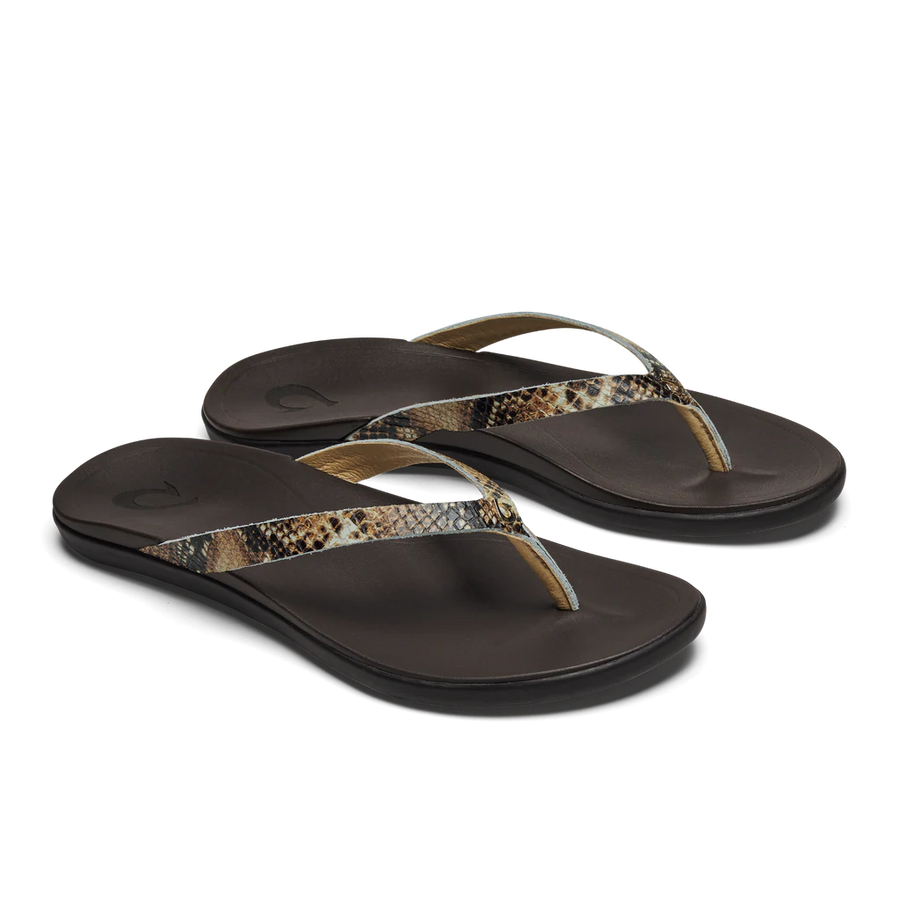 Olukai - Ladies Ho'Opio Leather Tan/Mo'o