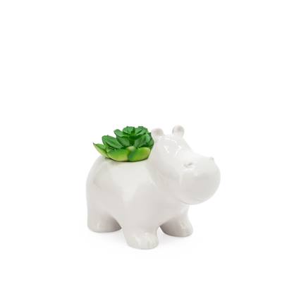 Animal Garden Ceramic Potted Faux Succulent