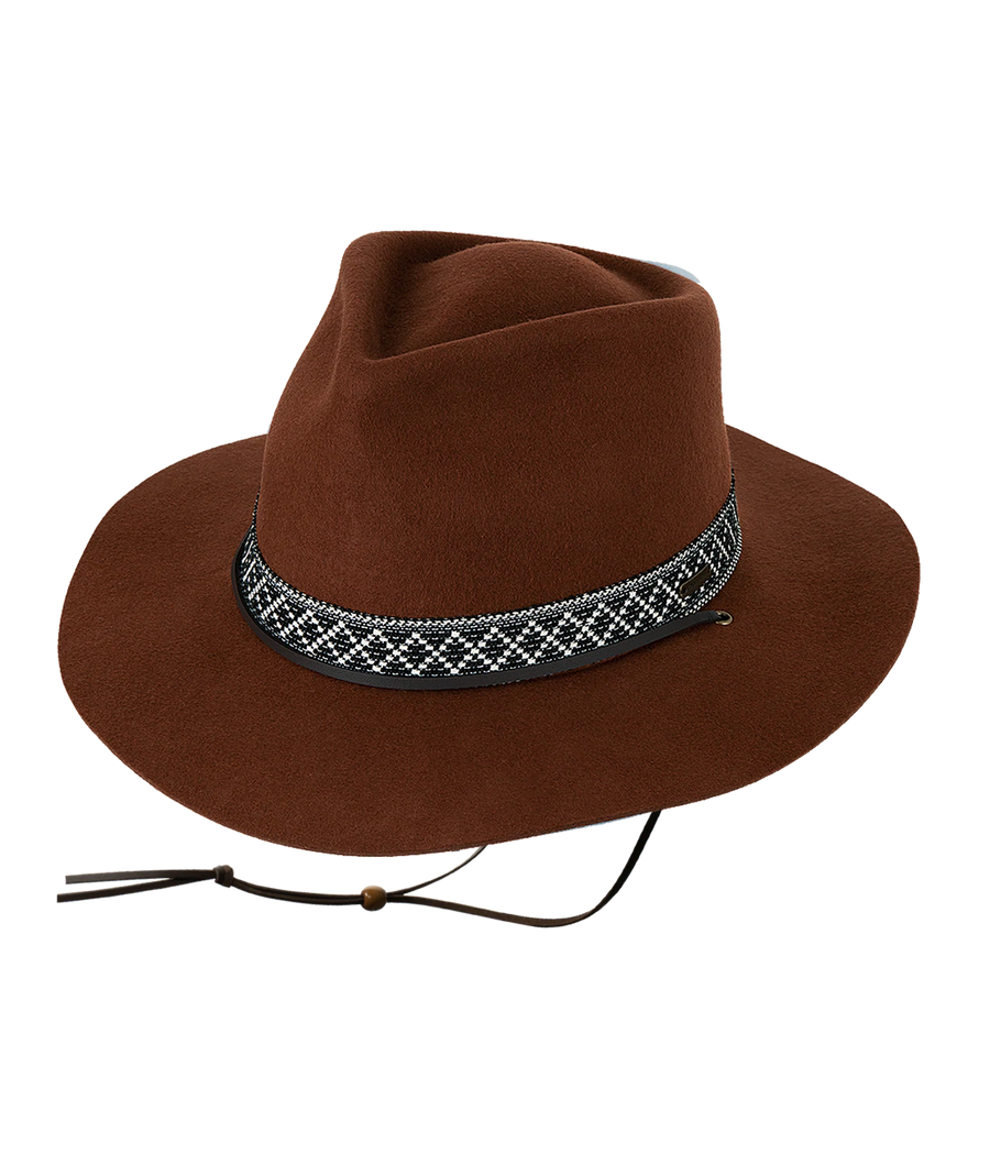 Phoenix Ladies Black Wide Brim Hat