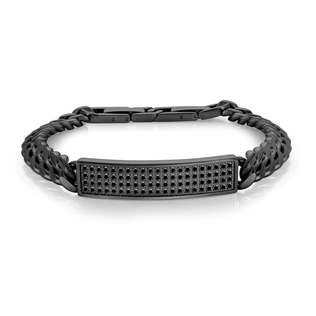 Curb CZ ID Bracelet - 8mm