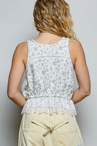UKT737 Cream Floral