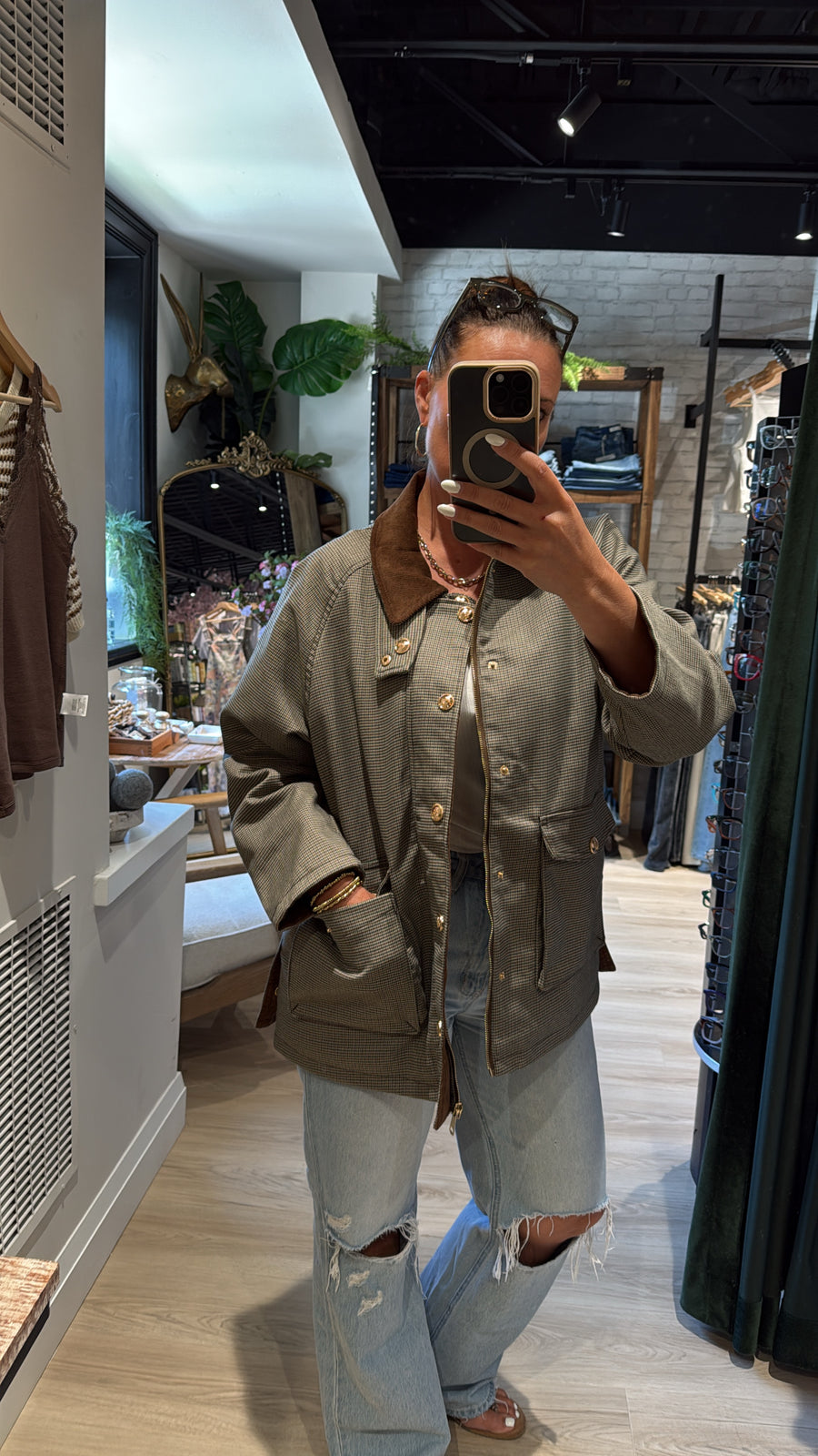 Emei Jacket - Checkered