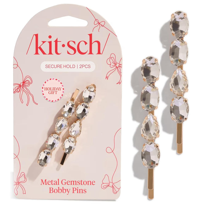 Holiday Gemstone Bobby Pin