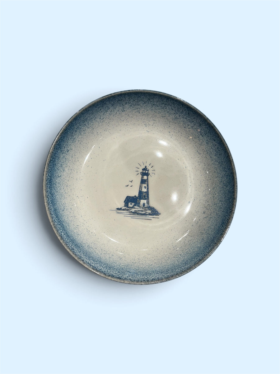 Hampton Low Bowl Blue