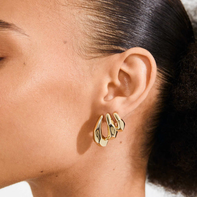PRESENCE recycled chunky earrings