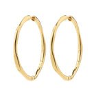 PRESENCE recycled textured hoop earrings
