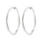 PRESENCE recycled textured hoop earrings