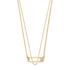 INSTANT necklace, 2-in-1 set, gold-plated